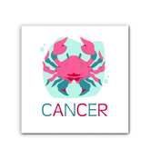 Cancer Wrapped Canvas 12x12 | Zodiac Series 4 - Beyond T-shirts